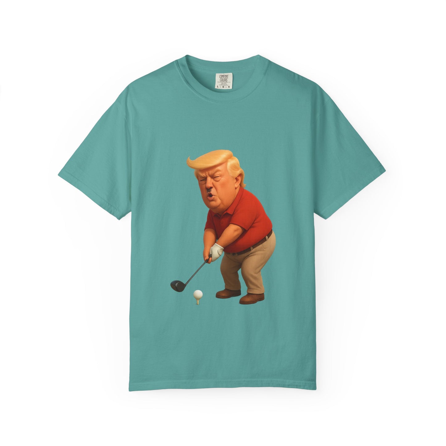 Controversial Political Golf Satire T-Shirt — 47th President Cartoon