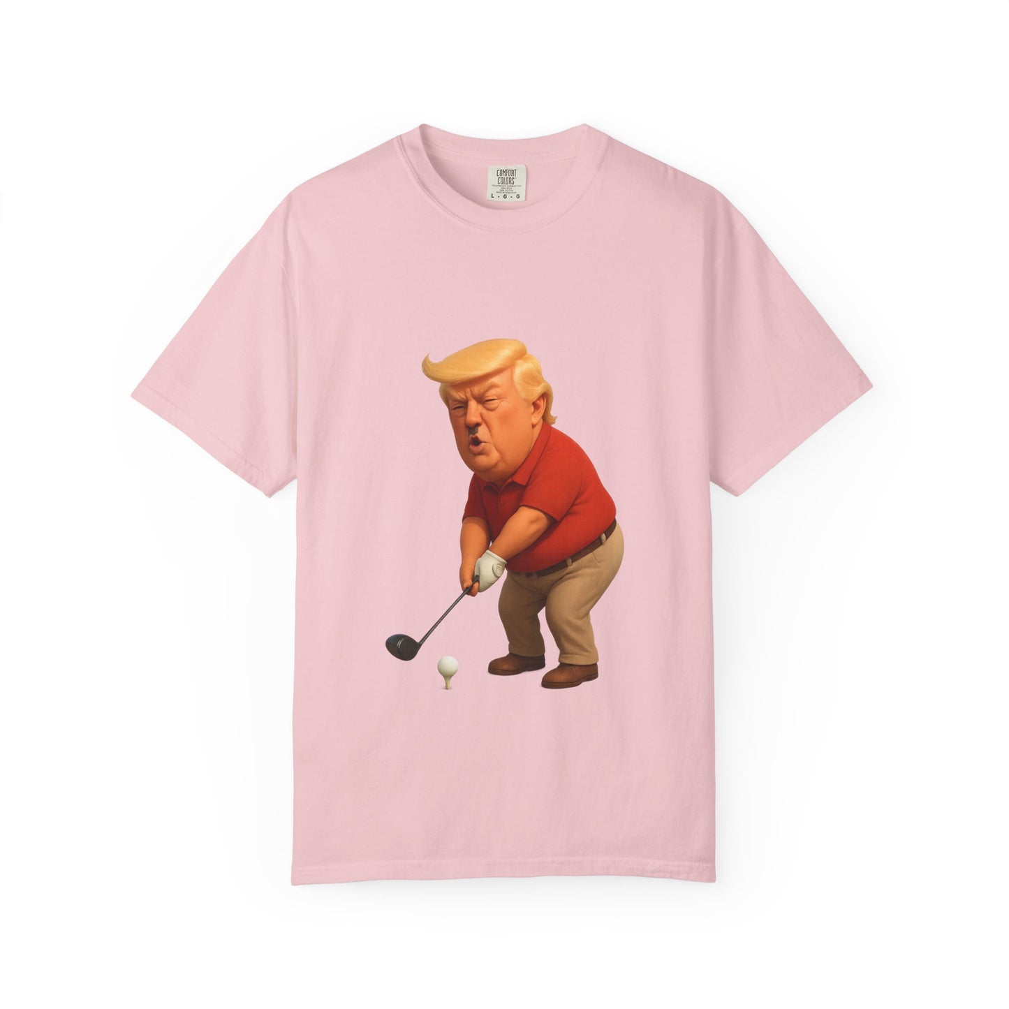Controversial Political Golf Satire T-Shirt — 47th President Cartoon