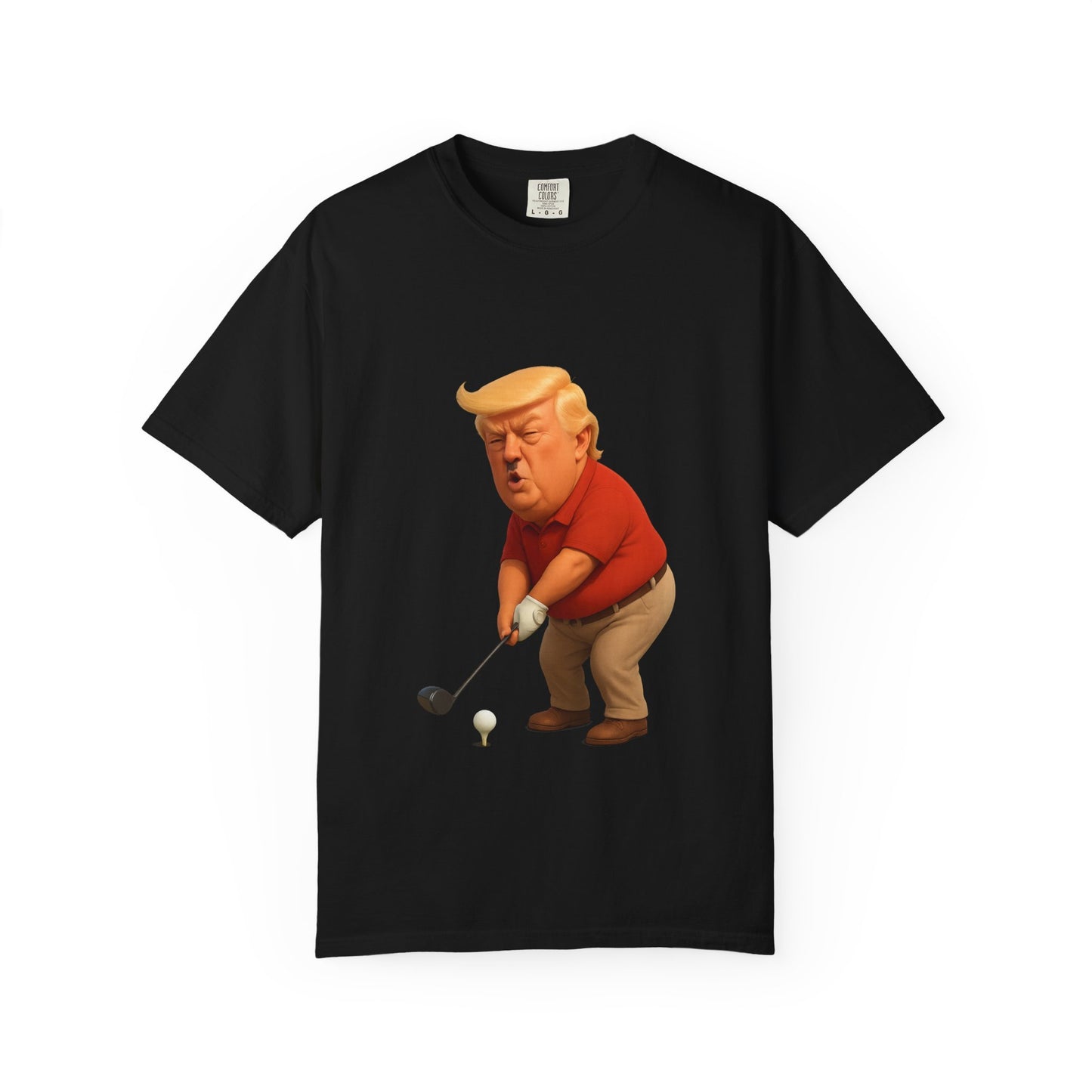 Controversial Political Golf Satire T-Shirt — 47th President Cartoon