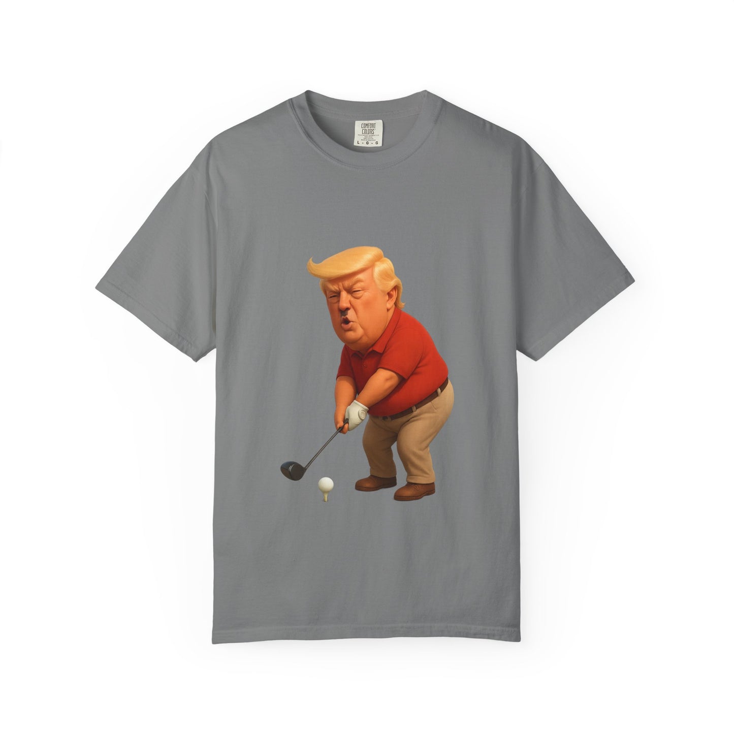 Controversial Political Golf Satire T-Shirt — 47th President Cartoon