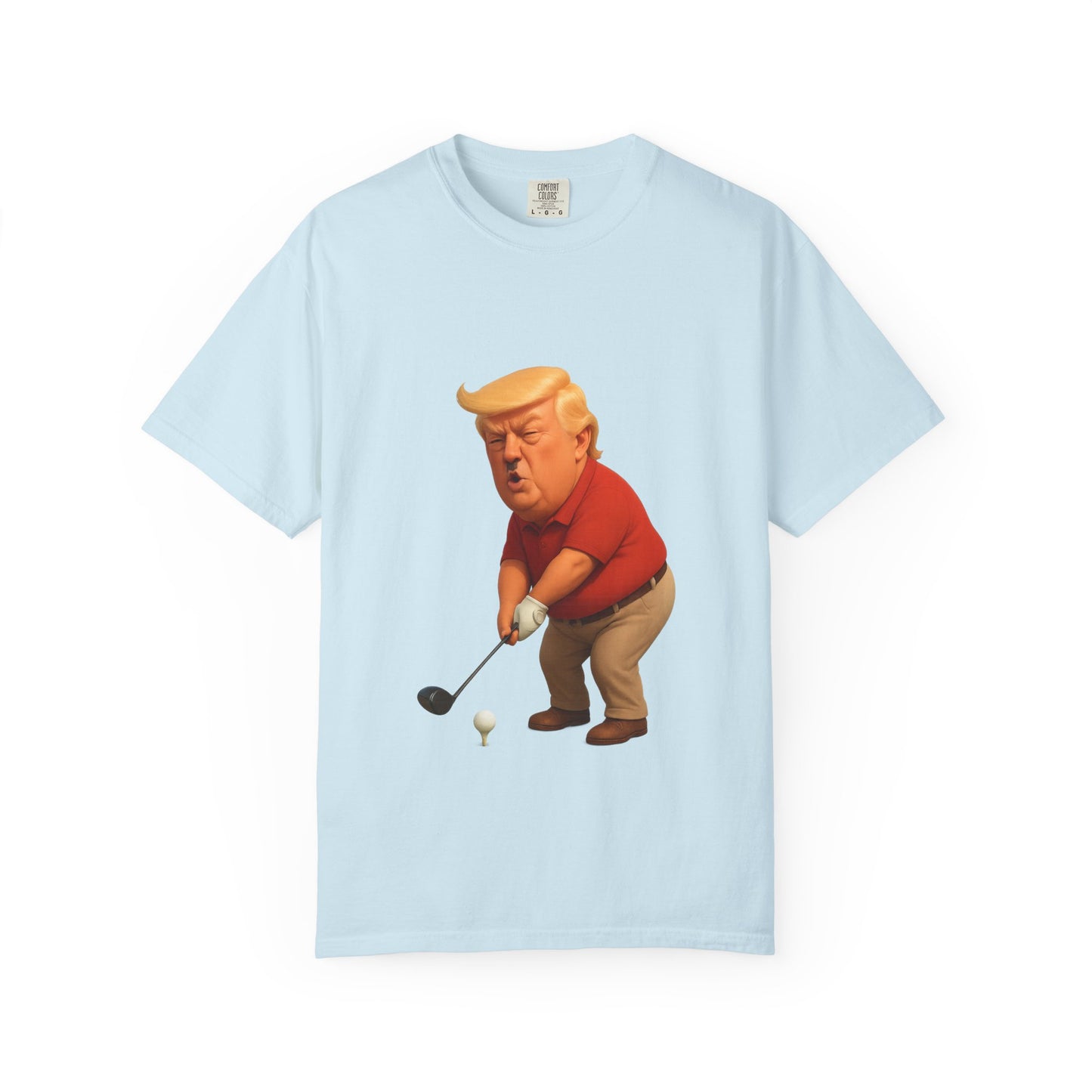 Controversial Political Golf Satire T-Shirt — 47th President Cartoon