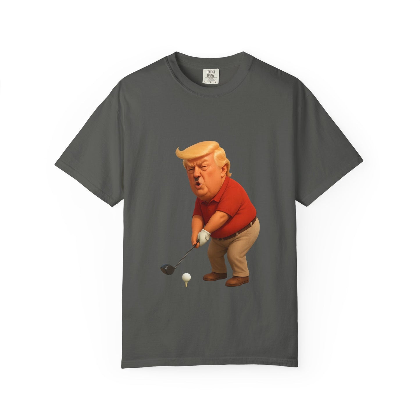 Controversial Political Golf Satire T-Shirt — 47th President Cartoon