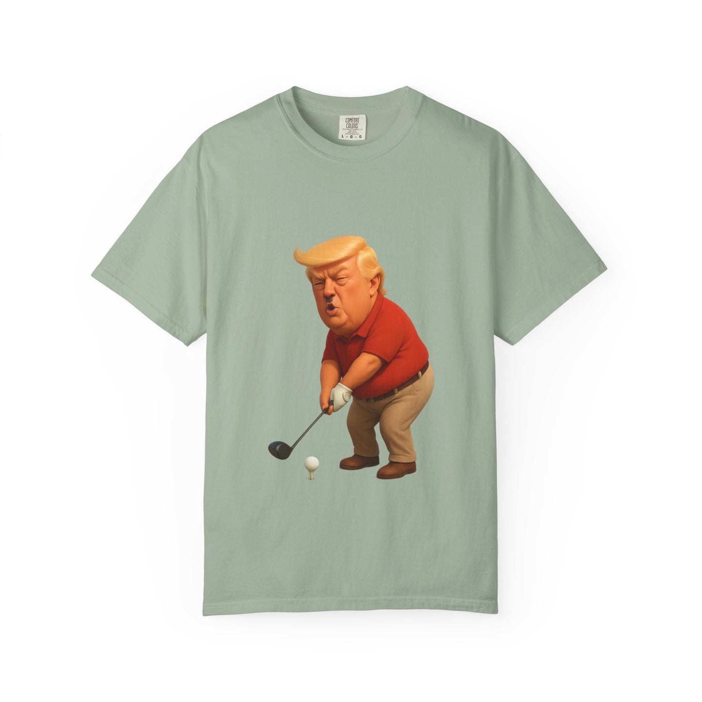 Controversial Political Golf Satire T-Shirt — 47th President Cartoon