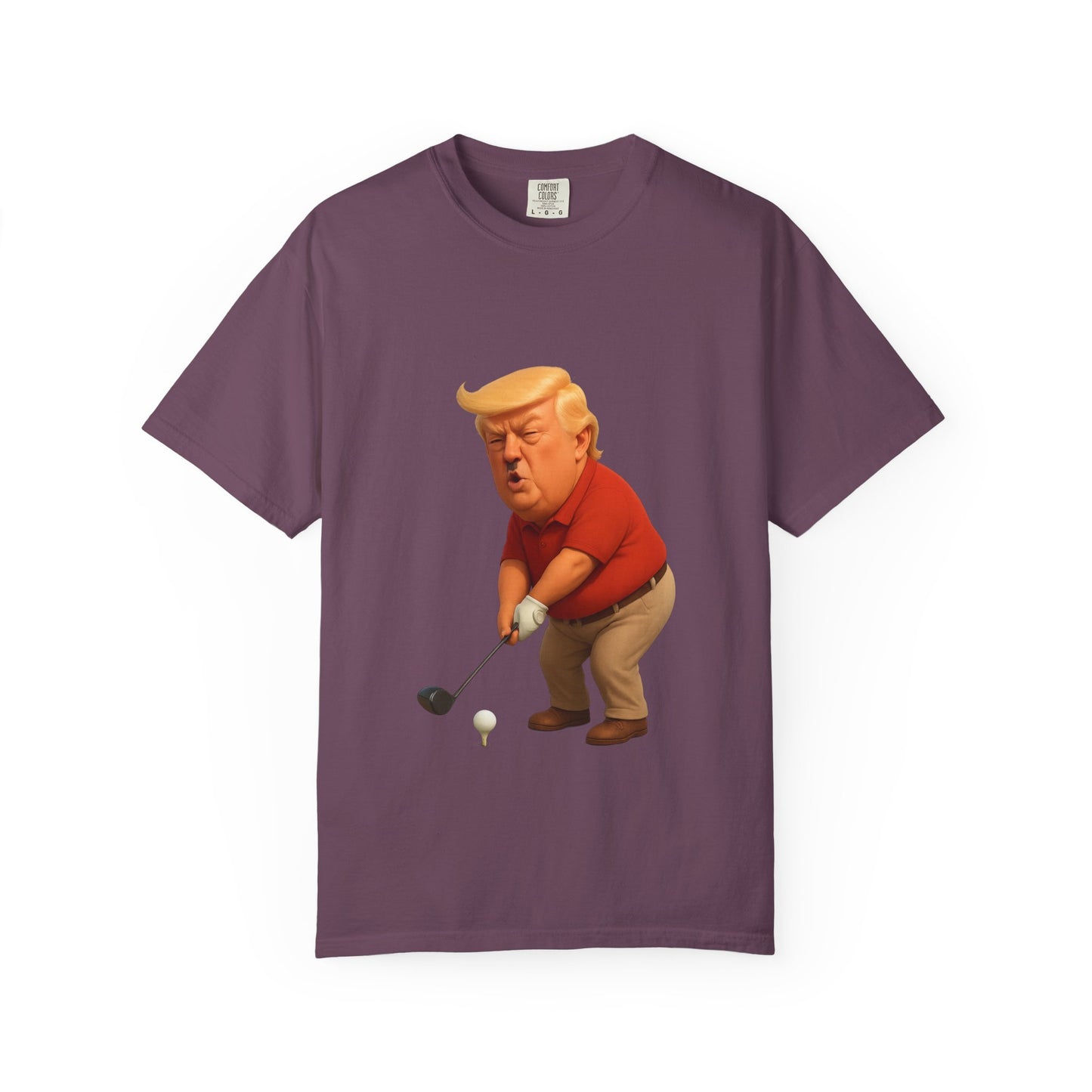 Controversial Political Golf Satire T-Shirt — 47th President Cartoon