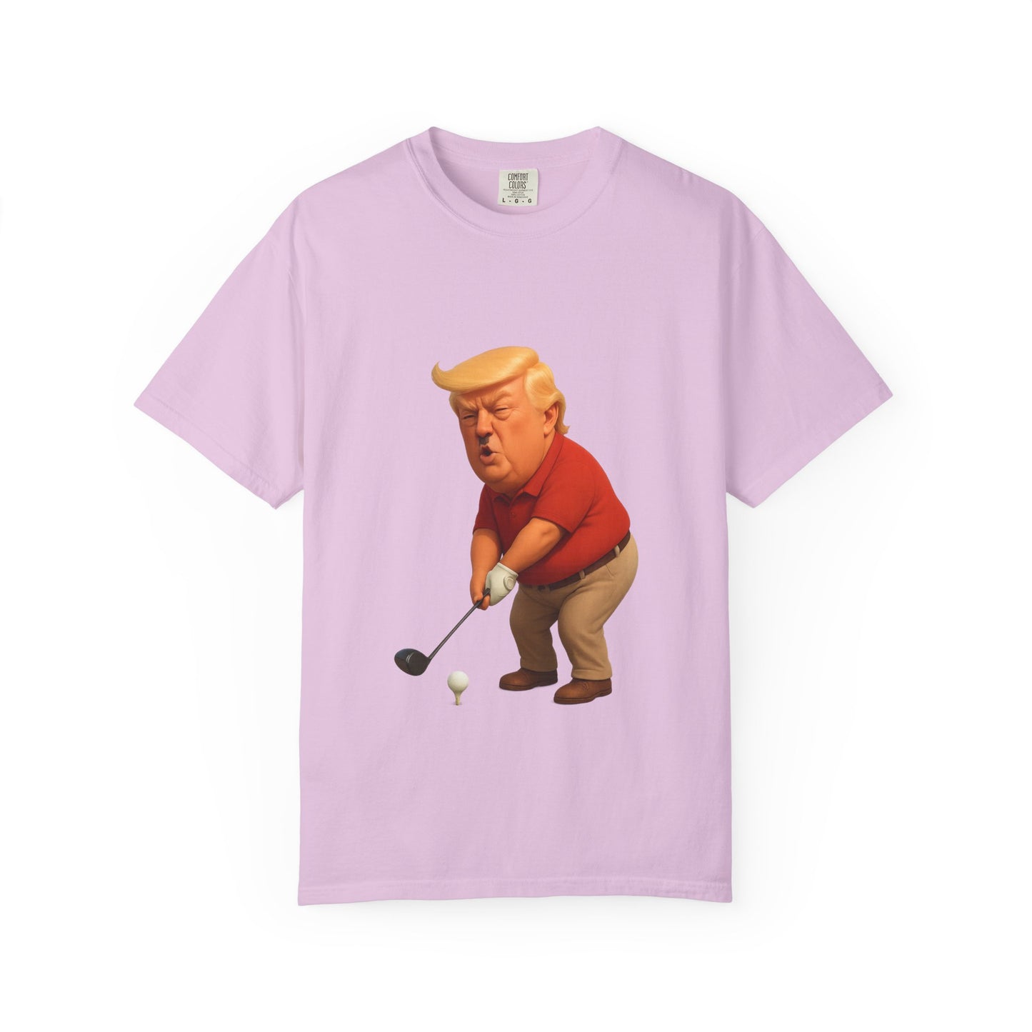 Controversial Political Golf Satire T-Shirt — 47th President Cartoon