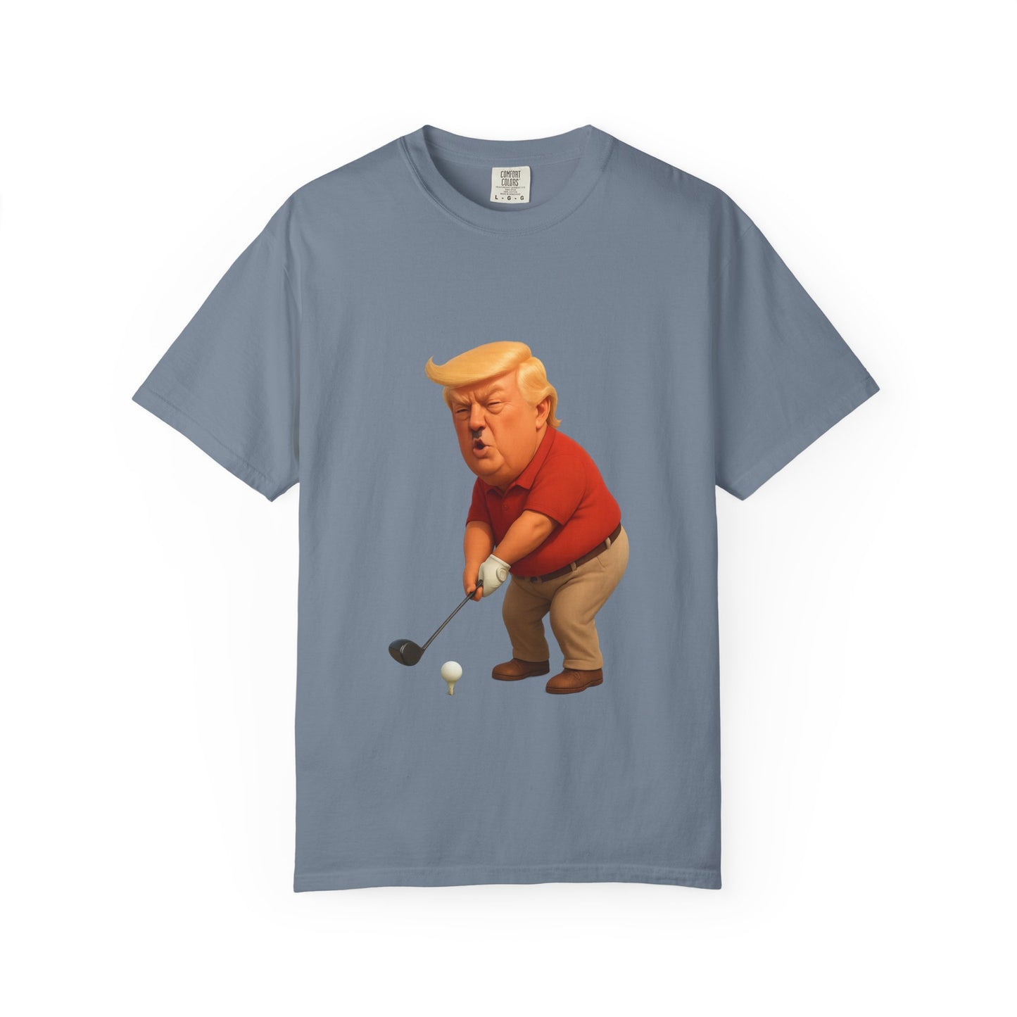 Controversial Political Golf Satire T-Shirt — 47th President Cartoon